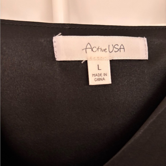 Active USA Black Satin Chemise - Picture 3 of 6